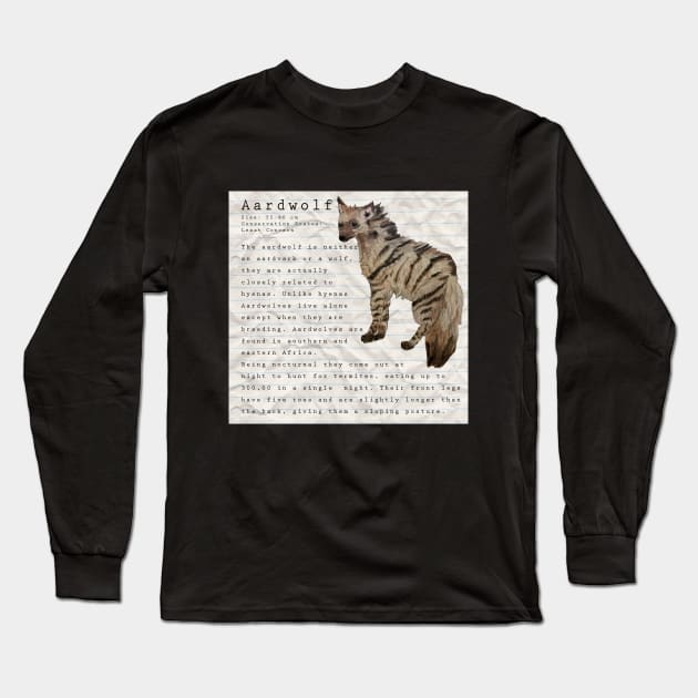 aardwolf Long Sleeve T-Shirt by Mikestrauser